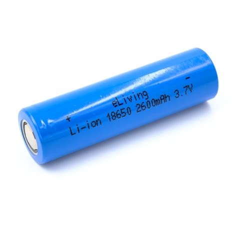 18650 Flat Top 3.7V Li-ion batterij. 2600mAh (65x18mm)