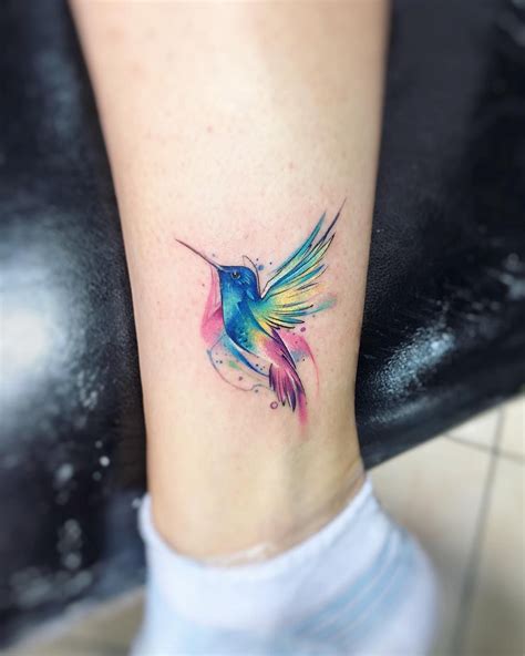 Clb AB #tattoo #tatuaje #colors #picaflor #colibri #aquarelle #watercolor #acuarela #bird # ...