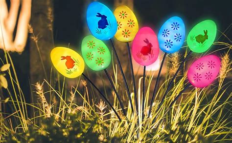 Amazon Abkshine 2 Packs Solar Eggs Pathway Lights For Easter