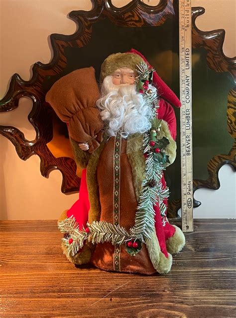 Santa Claus Christmas Tree Topper Extra Large 18 Vintage - Etsy