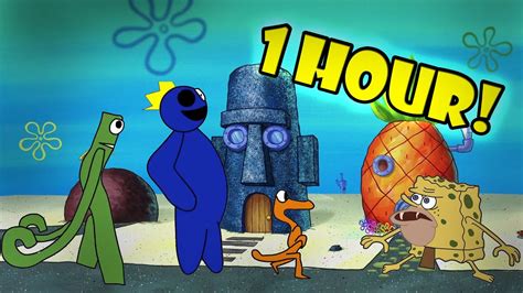 1 Hour Dr Livesey Meme Rainbow Friends Walking At The Bikini Bottom