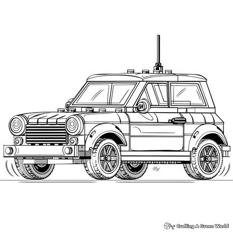 Lego Cars Coloring Pages Free And Printable