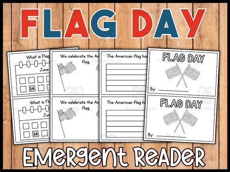 Flag Day Mini-book for Emergent Readers by Teach Simple