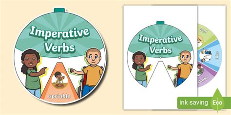 NEW Imperative Verbs Spinning Wheel Lehrer Gemacht