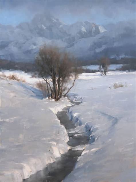 Dave Santillanes Winter Landscapes Nel Pittura Di Paesaggio Ad