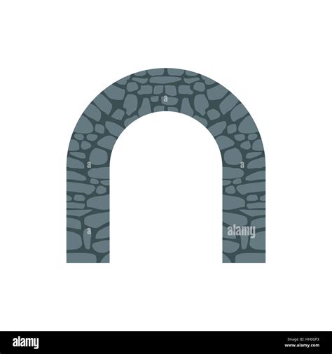 Arche De Pierre Dans L Ic Ne De Style Plat Image Vectorielle Stock Alamy