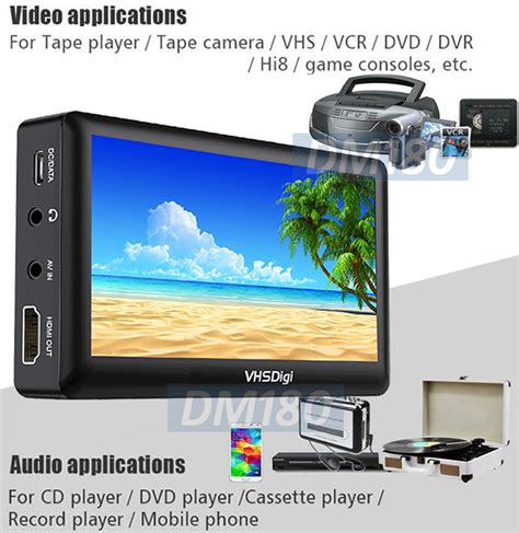 Portable Digital Video Audio Recorder Player With Micro Sd Usb Input Rca Av Input Hdmi Output