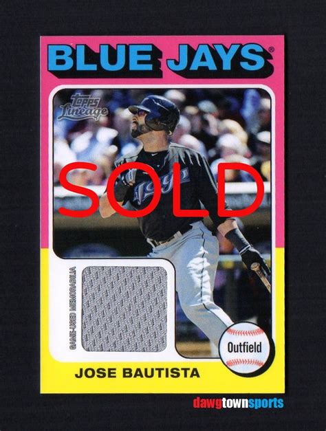 2011 Topps Lineage 1975 Mini Relics 75r Jba Jose Bautista Flickr