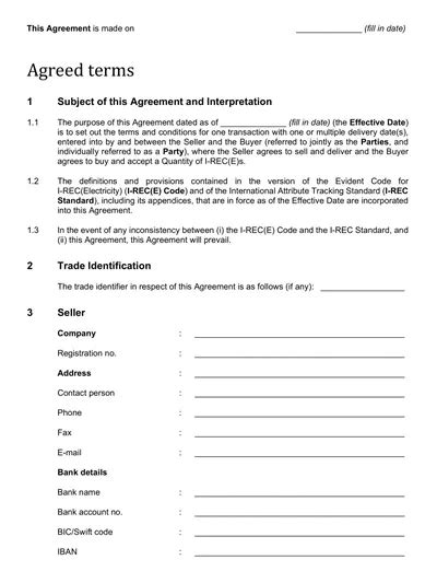 Free Sample Trade Agreement Templates Pdf Samplates