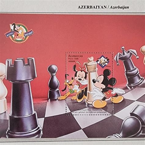 Szachy chess bloczki AZERBEJDŻAN 1998 Pabianice Licytacja na