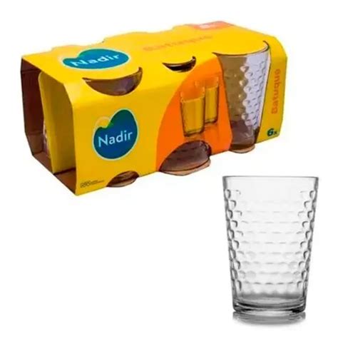 Juego De 12 Vasos Batuque Nadir Glass 265 Ml Zumo Agua Bebida Y Café Mercadolibre