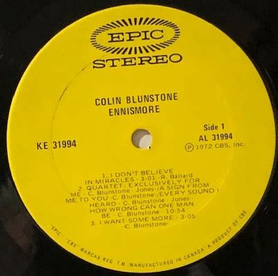 Colin Blunstone – Ennismore - Record Cellar Canada