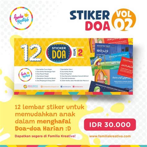 Jual FAMILIA KREATIVA Stiker Doa Harian 12 Stiker Doa Vol 02