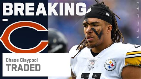 Breaking News Bears Acquire Wr Chase Claypool In Trade With Steelers