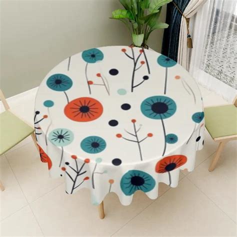 Custom Printed on Demand Round Table Cloth - Dining Room - PrintKK