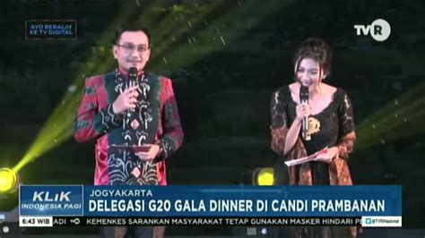 Delegasi G Gala Dinner Di Candi Prambanan Youtube