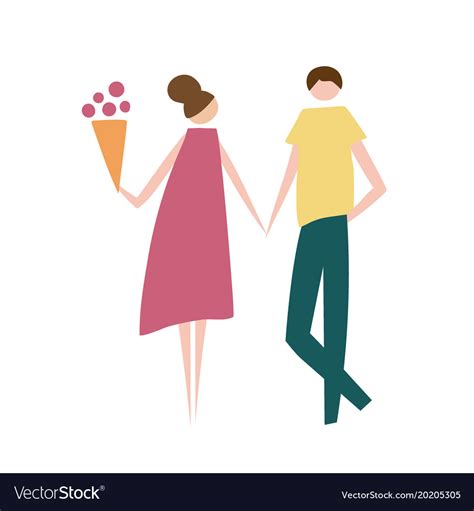 Couple in love Royalty Free Vector Image - VectorStock