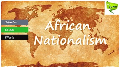 Cultural Nationalism In Africa