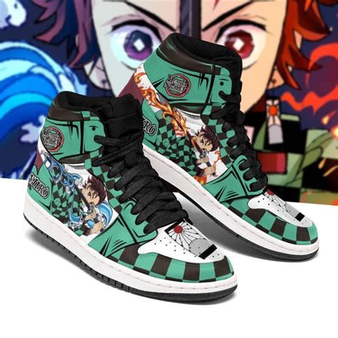 Kamado Tanjiro Air Jordan Demon Slayer Anime Custom Shoes – M64 ...