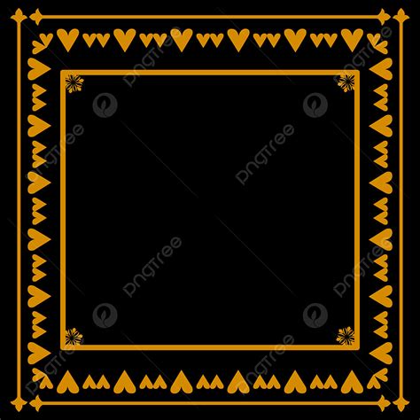 Fancy Gold Frame Vector Art Png Gold Frame Design With Fancy