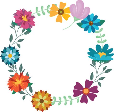 Floral Circulo Rosa Imagen Gratis En Pixabay Circulo Camisetas