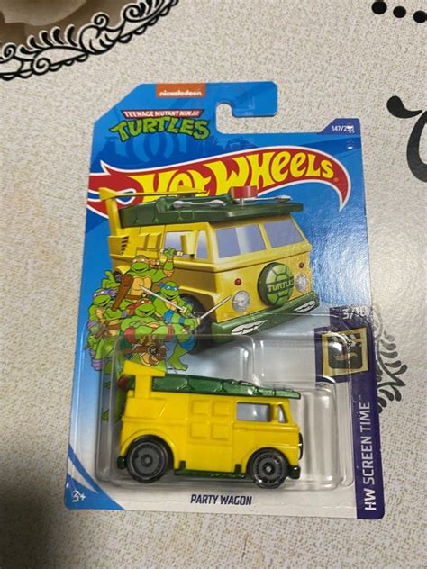 Hot Wheels Teenage Mutant Ninja Turtles TMNT Party Wagon Hobbies Toys Toys Games On