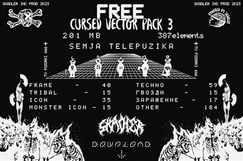 Cursed Vector Pack 3 On Behance