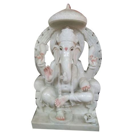 White Marble Ganpati Statue Packaging Type Box At Rs 95000 In Jaipur