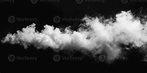 Ai Generated Smoke Cloud Isolated On Black Background 40350791 Stock