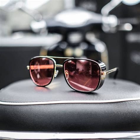 Jual Steampunk Tony Stark Sunglasses Red Lens Shopee Indonesia