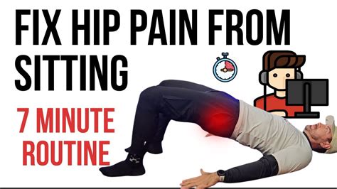 How To Fix Hip Pain From Sitting Or Gaming 7 Minute Stretch