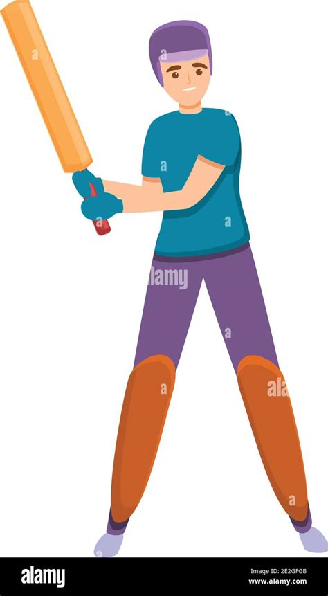 Cricket bat ready icon. Cartoon of cricket bat ready vector icon for ...