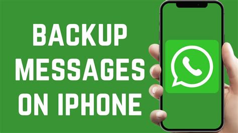 How To Backup WhatsApp Message On Iphone YouTube