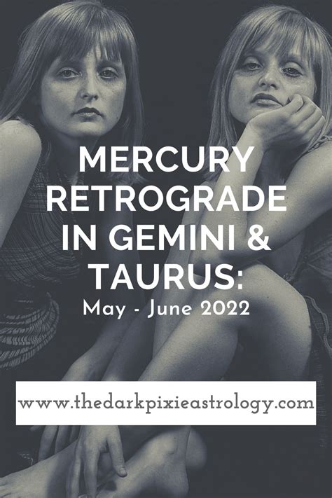 Mercury Retrograde In Gemini Taurus May June The Dark Pixie