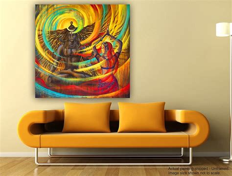 Visual Arts Hindu Art Print Watercolor Painting Spiritual Wall Art