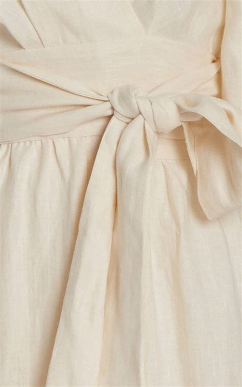 Fiona Linen Midi Dress By Three Graces London Moda Operandi