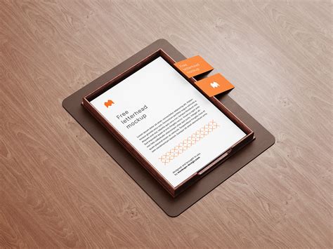 Free Letterhead Mockup Psd Mockups Design February