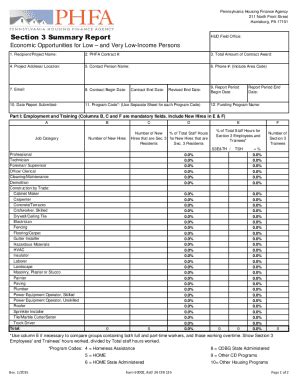 Fillable Online 16 Section 3 Summary Report Form HUD 60002 Xlsx 16