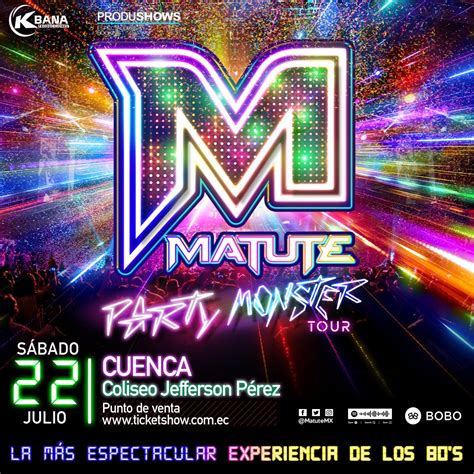 Ticket Show on Twitter Matute Party Monster Cuenca sábado 22 de