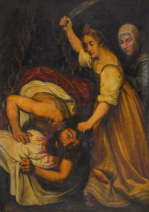 Judith and Holofernes by Follower of Caravaggio - Artvee