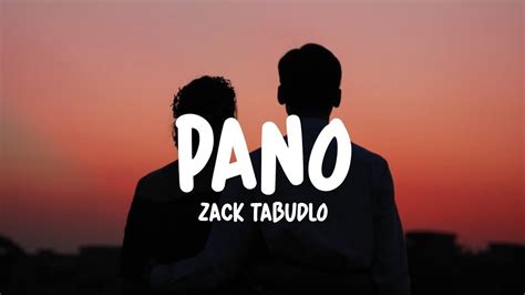 Pano Zack Tabudlo Lyrics Pano Naman Ako Nahulog Na Sa Yo Youtube