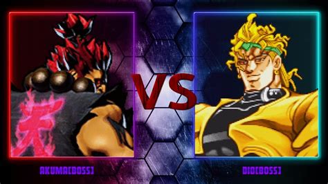 Akuma Vs Dio Multiverse Battle Jjba Streetfighter Youtube