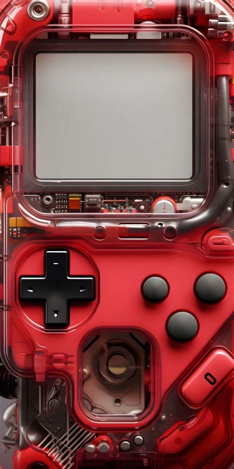 Game Console Wallpaper - Red Game Controller Close Up