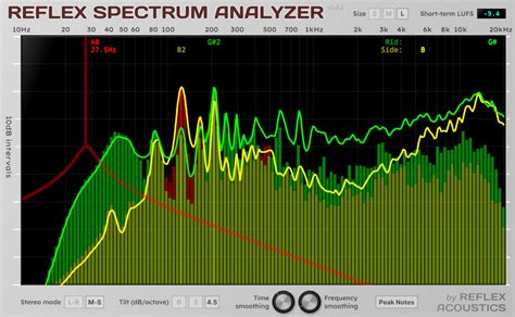 Reflex Spectrum Analyzer By Reflex Acoustics Spectrum Analyzer Plugin Vst3 Audio Unit