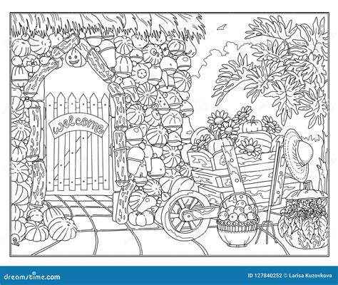 Garden Coloring Pages For Adults