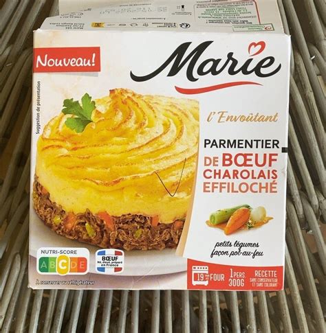 Parmentier de boeuf chalorais effiloché Marie 300g