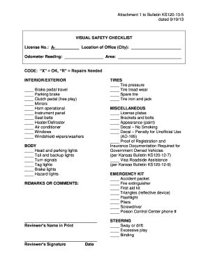 Fillable Online Nrcs Usda Visual Safety Checklist Nrcs Usda Fax Email