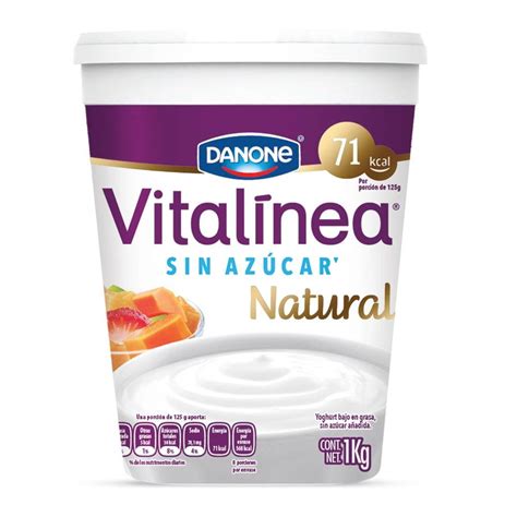 Yoghurt Vitalinea Natural 0 1 Kg Walmart