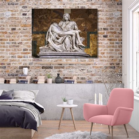 Pieta 1499 Michelangelo Canvas Wall Art Pieta Canvas Etsy