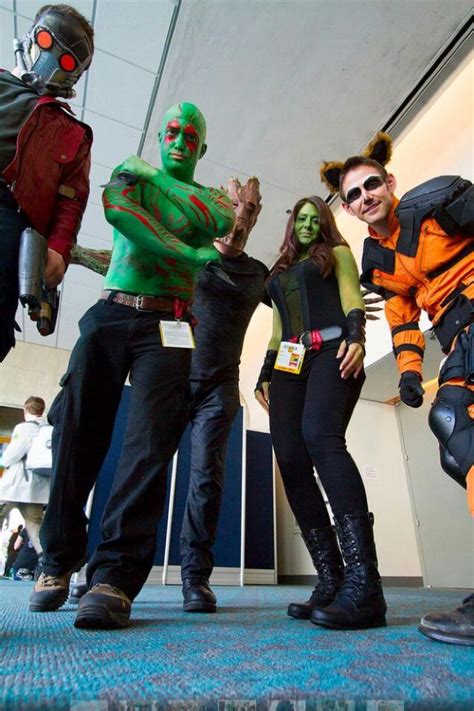 Guardians Of The Galaxy Cosplay L R Star Lord Drax Groot Gamora